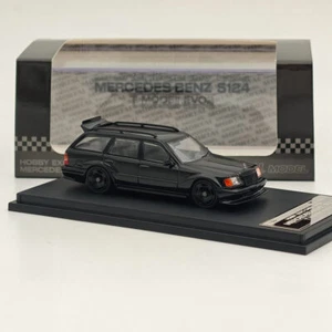 Vagón Mortal 1:64 BENZ S124 T MODEII EVO2 2025 HEC juguetes diecast modelos de coches negro - Imagen 1 de 12
