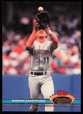 1991 Stadium Club Edgar Martinez Seattle Mariners #47 - Image 1 of 2
