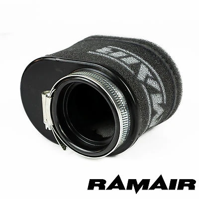 Ramair 55mm High Flow Performance Motorcycle Race Foam Pod Oval Air Filter - Image 1 of 4