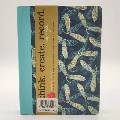 Markings C.R. Gibson Blue Small Paper Flex Premium Journal 252 Ruled Pgs Ribbon - Image 1 of 4