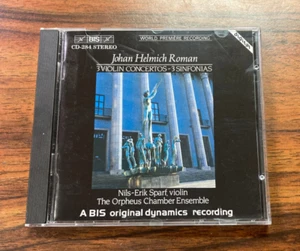 Johan Helmich Roman 3 Violin Concertos 3 Sinfonias CD (1985) Nils Erik Sparf BIS - Picture 1 of 3
