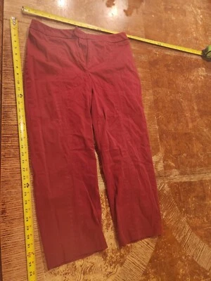 Pantalones de vestir elásticos rojos apóstrofe para mujer talla 8 *MÁS EN TIENDA* #S100 Foto 1 de 3
