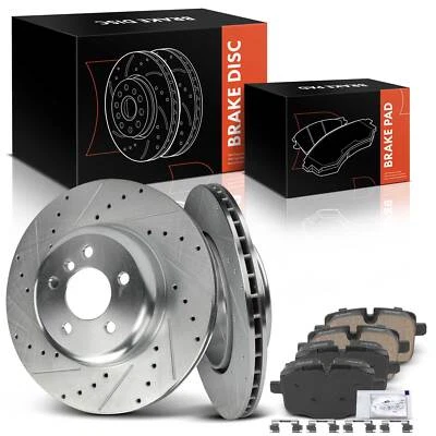 Rotor trasero perforado y pastillas de freno de cerámica para BMW F06 F10 535i 550i 640i 650i xDrive Foto 1 de 4
