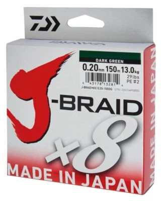 Daiwa Line Braid J-Braid Soft Smooth Casting Low Stretch Fishing Accessories - Image 1 of 4