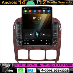Unità principale 9,7" Android 14 radio carplay GPS SATNavi DAB per Mercedes Classe S W220 - Foto 1 di 14