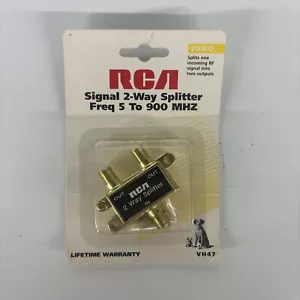 RCA 2-Way Coaxial Splitter VH47R RCA VH47R 079000403364 - Picture 1 of 2