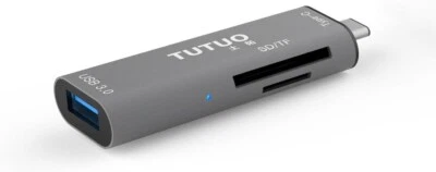 Lettore di schede SD/Micro SD di tipo C Adattatore OTG da USB-C MacBook ,PC - Immagine 1 di 4