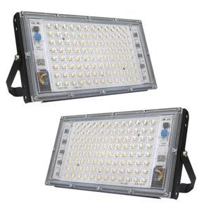 2PCS 100W Led Flood Light Outdoor Security Garden Yard Spotlight Lamp 110V 240V - Picture 1 of 10