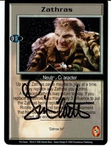 BABYLON 5 PSI KORPS ZATHRAS GEPRÄGT AUTOGRAMM - Bild 1 von 1