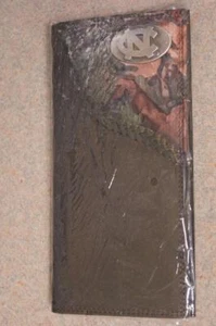 ZEP-PRO North Carolina Tar Heels roper Leather Fence Row Camo Wallet ONLY NO BOX - Picture 1 of 7