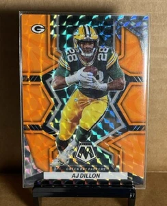 AJ Dillon 2022 Panini Mosaic Football Orange Reactive Prizm #71 Packers - Picture 1 of 2