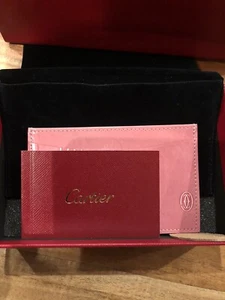 Vintage Cartier Happy Birthday Wallet Coin Purse Card Holder Women Box MINT COND - Picture 1 of 7