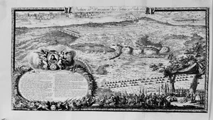 Antique map, Dahlbergh/Pufendorf, Praelii ad Warsaviam dies tertius - Picture 1 of 1