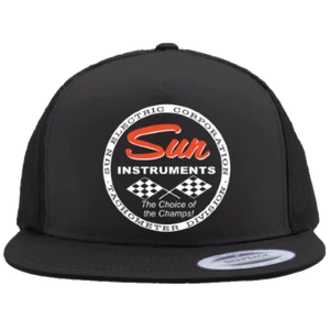 SUN INSTRUMENTS Tachometer Division Flat Bill Truckers Hat - Picture 1 of 3