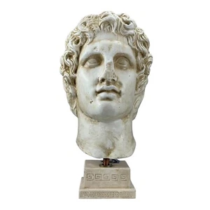 Large Alexander the Great Macedonian King Bust Hard Plaster Statue Sculpture - Picture 1 of 8