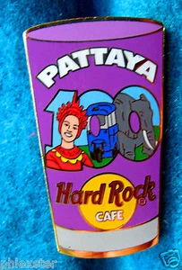 PIN PATTAYA PINT GLASS SERIE #100 ELEPHANT TUK TUK TAXI BAILARÍN Hard Rock Café - Imagen 1 de 1