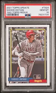 *PSA 10* Shohei Ohtani 2021 Topps Update - 1992 Redux - Los Angeles Angels - Bild 1 von 4