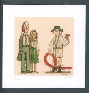 Scott C Campbell The Christmas Cousin Great Showdowns Art Print Eddie Vacation - Picture 1 of 1