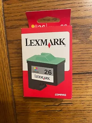 OEM Genuine LEXMARK 26 Color Ink Cartridge #10N0026 - New & Sealed - Image 1 of 4