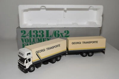A8 1:43 NZG N.Z.G. CAMION MERCEDES-BENZ 2433 CON RIMORCHIO GEORGI COME NUOVO ... - Immagine 1 di 4