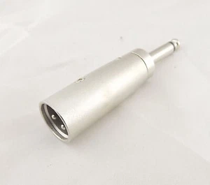 1pcs Microphone Mic Audio Cable Adapter XLR 3 Pin Male To 1/4" 6.35mm Male Mono - Picture 1 of 4
