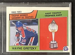 Wayne Gretzky 1983-84 O-Pee-Chee #203 ganador del trofeo Hart - Edmonton Oilers - Imagen 1 de 2