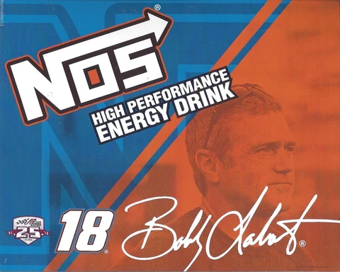 2016 BOBBY LABONTE "NOS ENERGY DRINK" #18 NASCAR XFINITY SERIES B/B POSTCARD Cover