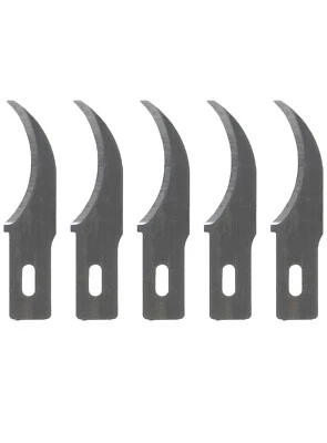 Paquete de 5 cuchillas de repuesto de repuesto para cuchillos de hobby #28 cóncavas para tallar trabajo ligero Foto 1 de 4