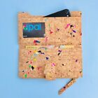 New Lizzie Colourful Vegan Cork Women Long Purse Wallet BY THE SEA COLLECTION AU