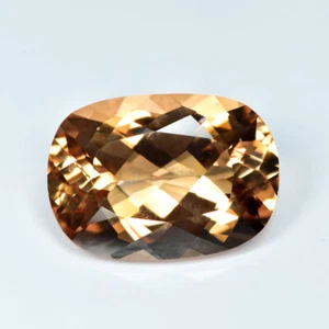 6.28Ct Cushion_Shimmering Lustrous Unheated Peach Pink Morganite Gemstone - Picture 1 of 2