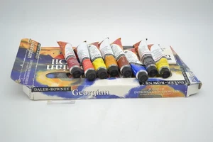 Daler-Rowney LOT Georgian Artists Oil Paints 22ml Tubes Introduction Set of 10+ - Picture 1 of 9