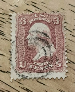 US Briefmarke, Scott 65, gebraucht, Target Fancy Cancel Fine - Bild 1 von 1