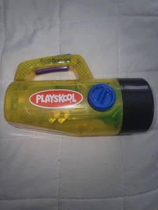 Vintage Playskool Kinder Taschenlampe grün klar rote Linse funktioniert gut braucht bald Batterie - Bild 1 von 14