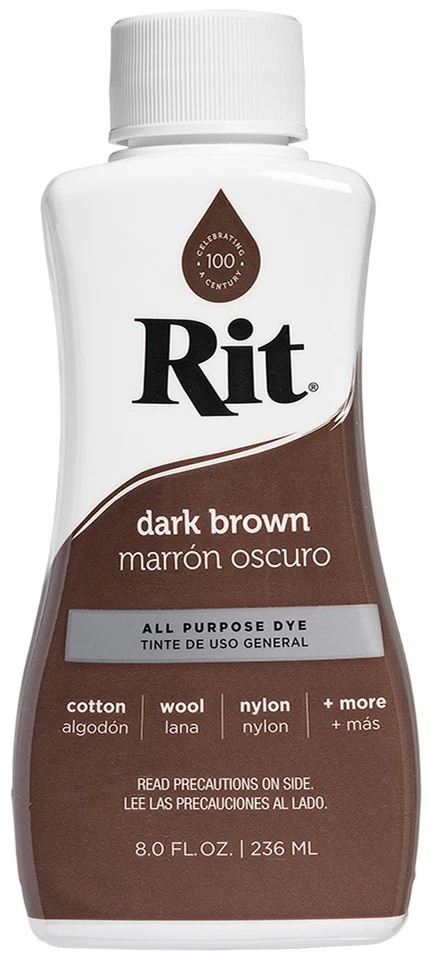 Nakoma 8-25 Rit Dye Liquid 8oz-Dark Brown - Image 1 of 1