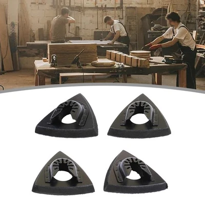 Sanding Pads Sandpaper Polishing Power Tools Triangle Woodworking Oscillating - Image 1 of 4