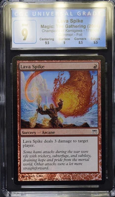 LAVA SPIKE Champions of Kamigawa Foil CGC 9 Mint MTG [Nostalgium] - Image 1 of 2