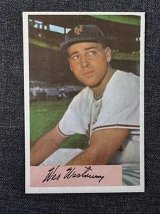 Tarjeta de béisbol Bowman 1954 #25 Westrum New York Giants ¡Nrmt nítida! - Imagen 1 de 2