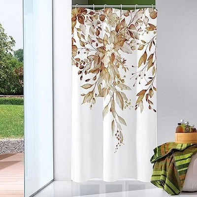  Cortina de Ducha Puesto Pequeño 36 x 72, Estrecha 36"W x 72"L (Pack de 1) Marrón Foto 1 de 4