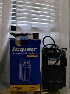 Acquaer 1/3 HP Pompa sommersa automatica per pozzetto acqua, 115V con adattatore 3/4" - Foto 1 di 2