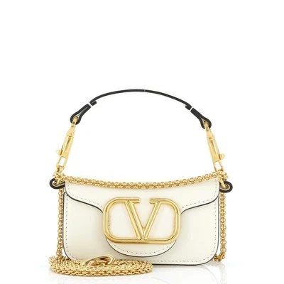 Valentino Garavani VLogo Loco Flap Shoulder Bag Leather Mini - Image 1 of 4
