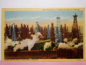 Long Beach CA Signal Hill Oil District Oil Field Derrick 1931 sin usar - Imagen 1 de 2