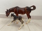 Breyer Traditional - Susecion & Le Fire Mare and Foal Color Crazy Event