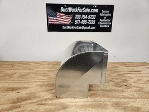 Plenum Radius Elbow 10.5" X 19.5" with 4"x4" throat includes slips and drives - Picture 1 of 6