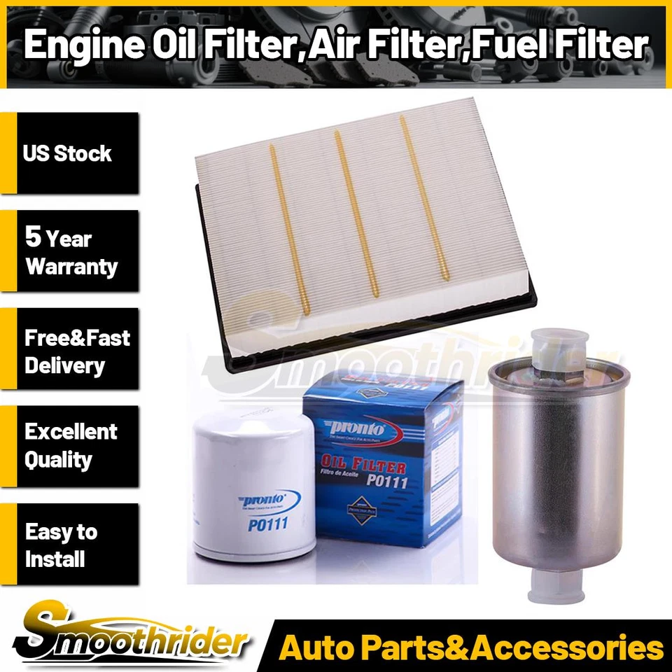 3x Filtro de aceite de motor Pronto Filtro de aire Filtro de combustible para Chevrolet Silverado 1500 Foto 1 de 4