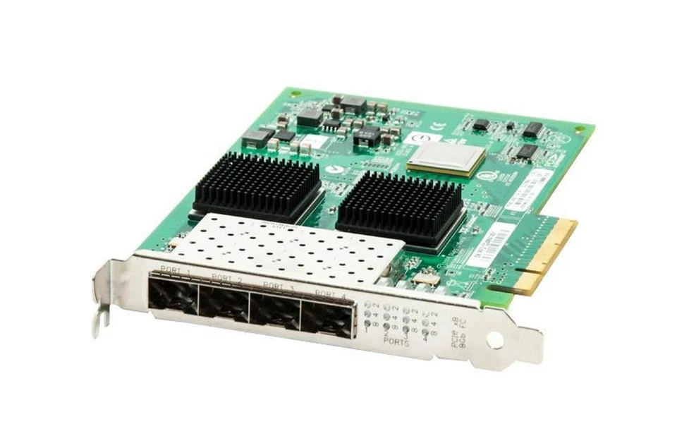 Network Card Qlogic QLE2564 4x8Gb SFP+ FC PCIe x8 PX4810402-01 - Image 1 of 1
