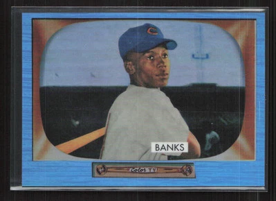 2013 Bowman Chrome #242 Ernie Banks Blue Sapphire Rookie Reprints - Imagem 1 de 2