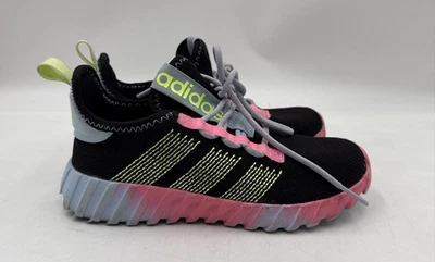 Adidas Niños Kaptir Flow JQ7348 Negro Rosa Parte Superior Baja Zapatos con Cordones Talla 1.5 Foto 1 de 4