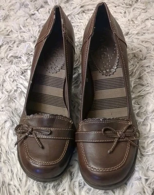 Y2K Mudd Mujer Cuero Marrón Arco Oxford Grueso Plataforma Yatima Talla 6M Foto 1 de 4