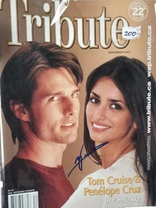 Penelope Cruz Signed Tribute Magazine Photo Auto Autographed Autograph Tom Cruis - Picture 1 of 1