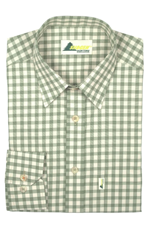 SKOGEN Hemd 1/1 Arm Herrenhemd Jagdhemd Wanderhemd Karohemd Freizeithemd - Bild 1 von 1